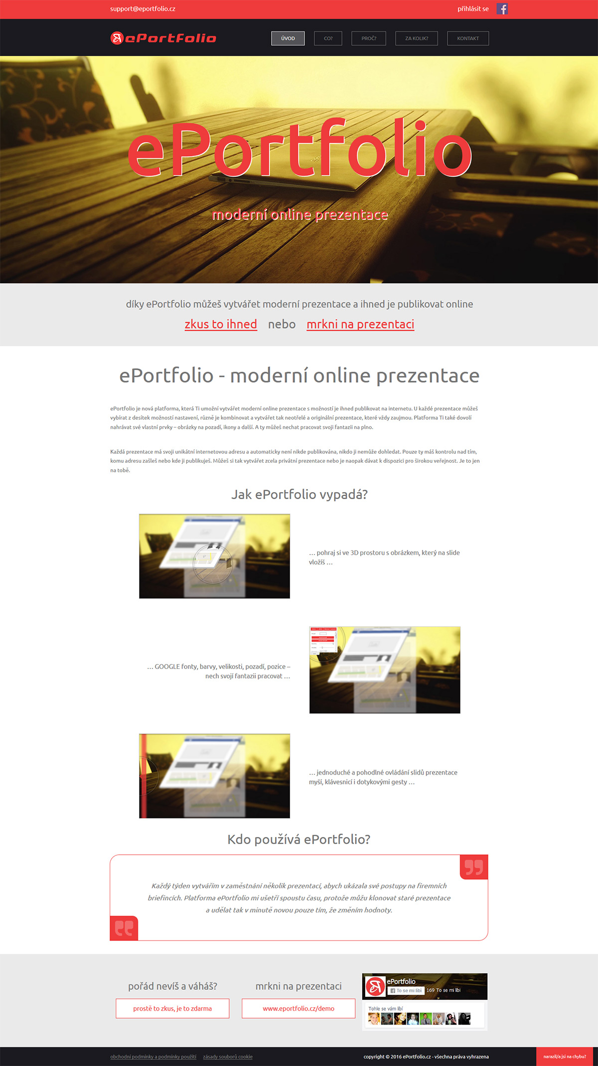 Responzivní web pro moderní online prezentace
